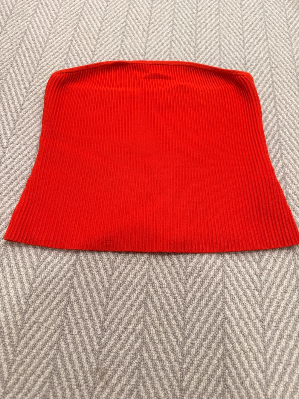 Banana Republic Vibrant Orange Ribbed Tube Top